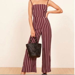 Reformation Guatemala stripe jumpsuit Size 0 great condition!